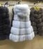 Fox fur vest with hood 1